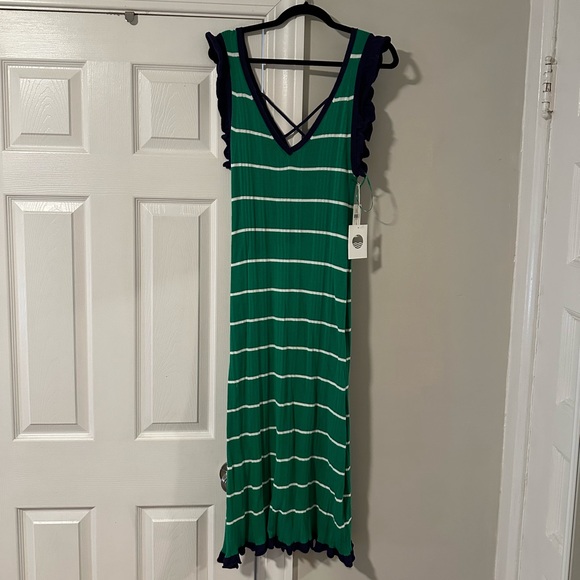 Daily Practice by Anthropologie Striped Knitted Midi Dress - Picture 4 of 5
